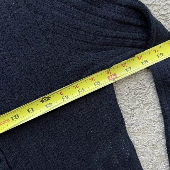 La Maille Sezane Sweater Cardigan Women's Merino Wool Blue - Picture 11 of 11